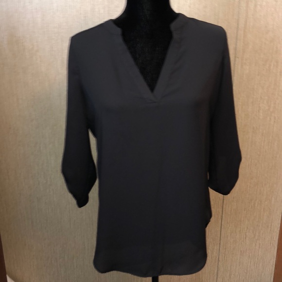 Decree Tops - Black high-low Tunic